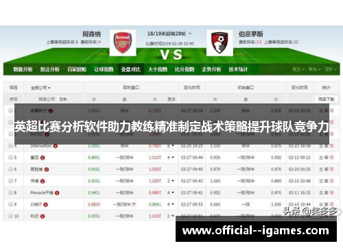 英超比赛分析软件助力教练精准制定战术策略提升球队竞争力